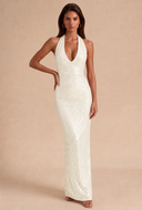 Cassiopeia Sequin Halter Prom Gown