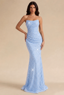 Isabella Strapless Sequin Mermaid Prom Gown