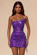 Lucinda Beaded Fringe Mini Dress