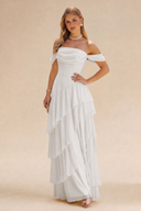 Loveland Off-Shoulder Ruffled Bridesmaid Dress
