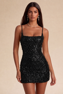 Aurora Sequin Bead Mini Dress