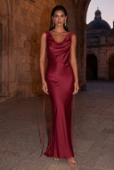 Lucinda Satin Maxi Bridesmaid Dress