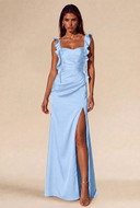 Lucinda Satin Maxi Bridesmaid Dress