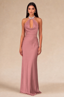 Seraphina Satin Maxi Evening Dress