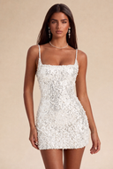 Aurora Sequin Bead Mini Dress