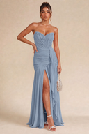 Seraphina Strapless Ruched Maxi Dress