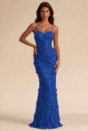 Seraphina 3D Floral Sequin Mermaid Gown