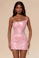 Lucinda Beaded Fringe Mini Dress