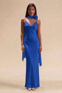Isabella Satin Maxi Bridesmaid Dress