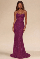 Lucinda Strapless Beaded Mermaid Gown