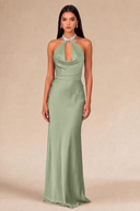 Seraphina Satin Maxi Evening Dress