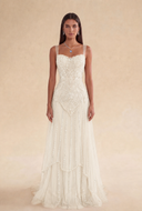 Valeria Beaded Mermaid Evening Gown