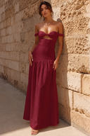 Lucinda Off-Shoulder Cutout Maxi Dress