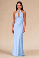 Seraphina Satin Maxi Evening Dress