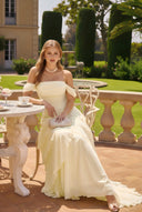 Loveland Off-Shoulder Ruffled Bridesmaid Dress