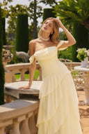 Loveland Off-Shoulder Ruffled Bridesmaid Dress