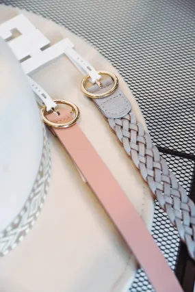 Alaina Belt Set-Blush/Grey