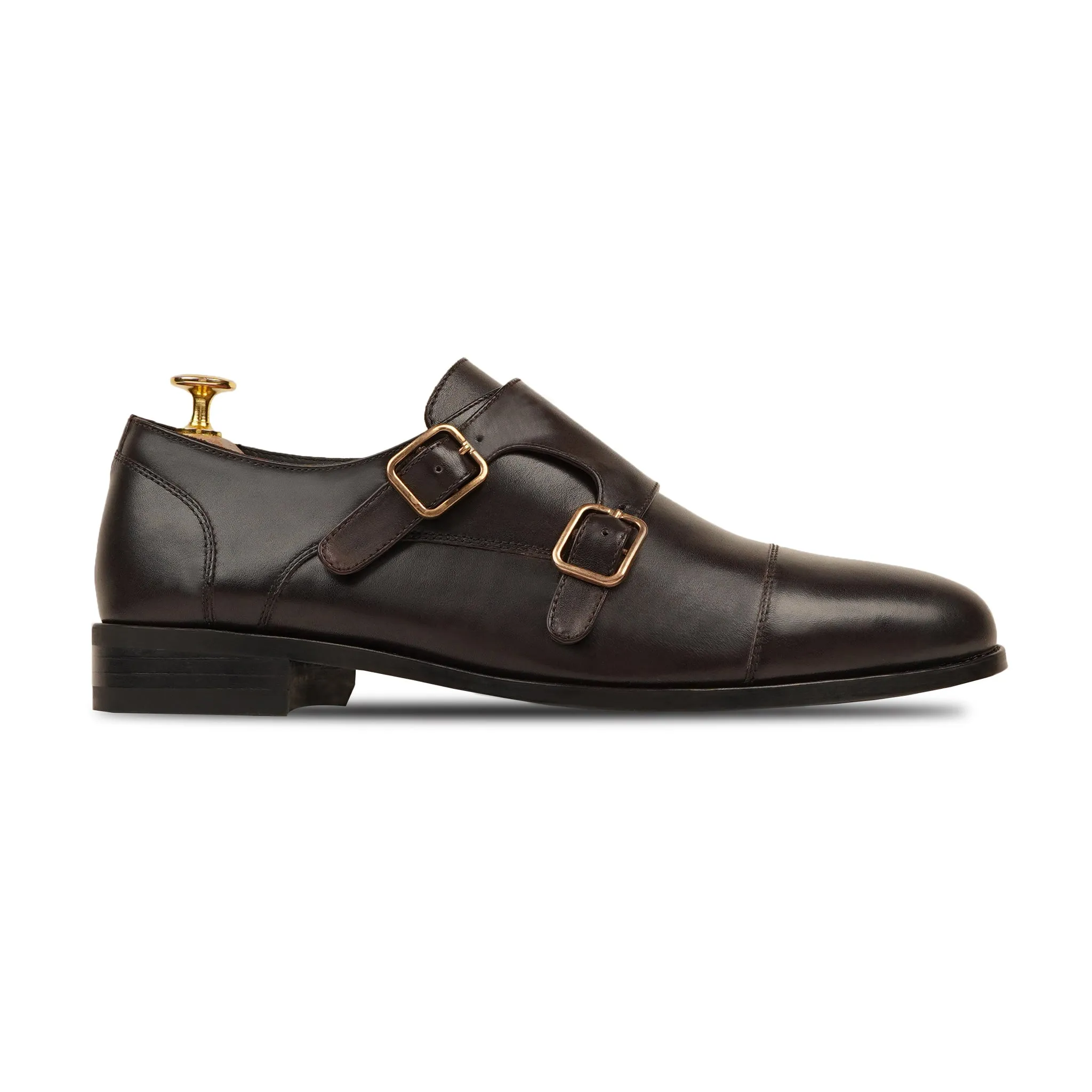 ALLIN - DARK BROWN DOUBLE MONKSTRAP