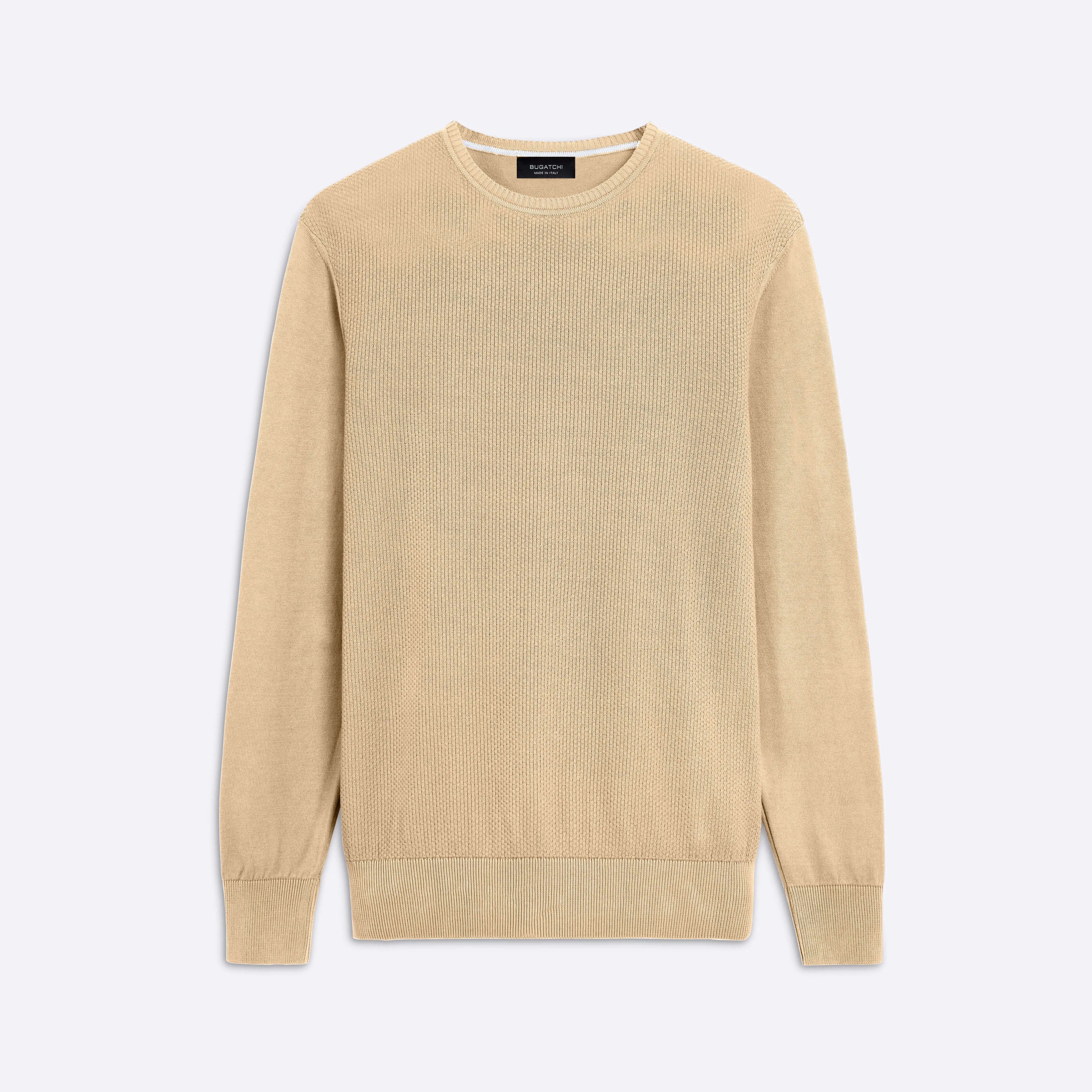 Bird's Eye Crew Neck Sweater