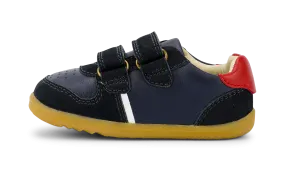 Bobux Step Up Riley Navy   Red