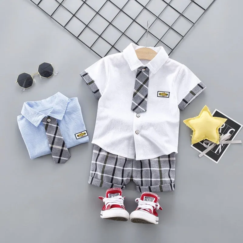 Boys Linen 2 Pcs Set