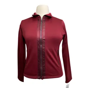 Equestrian Stockholm Fleece Jacket in Bordeaux - Women's Large