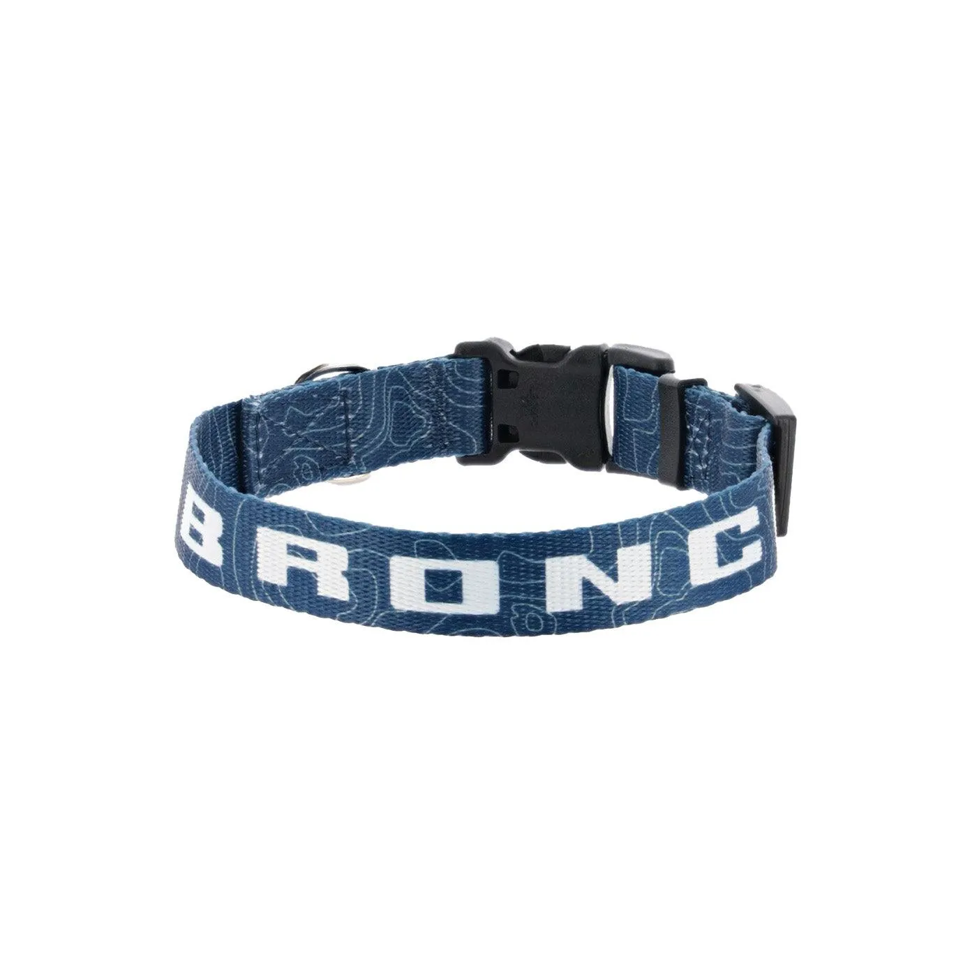 Ford Bronco Topographical Dog Collar