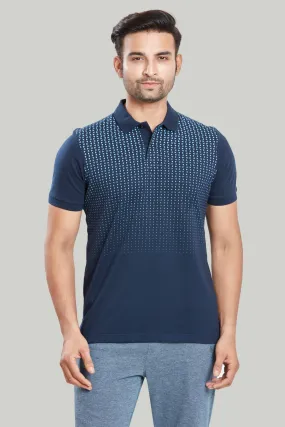 Jersey Triangle Print Polo