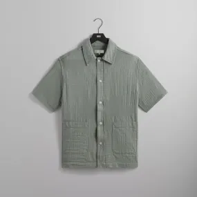 Kith Overdyed Patchwork Boxy Collared Overshirt - Reverie