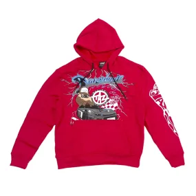 Looney Tunes Tasmanian Hoodie (Red)