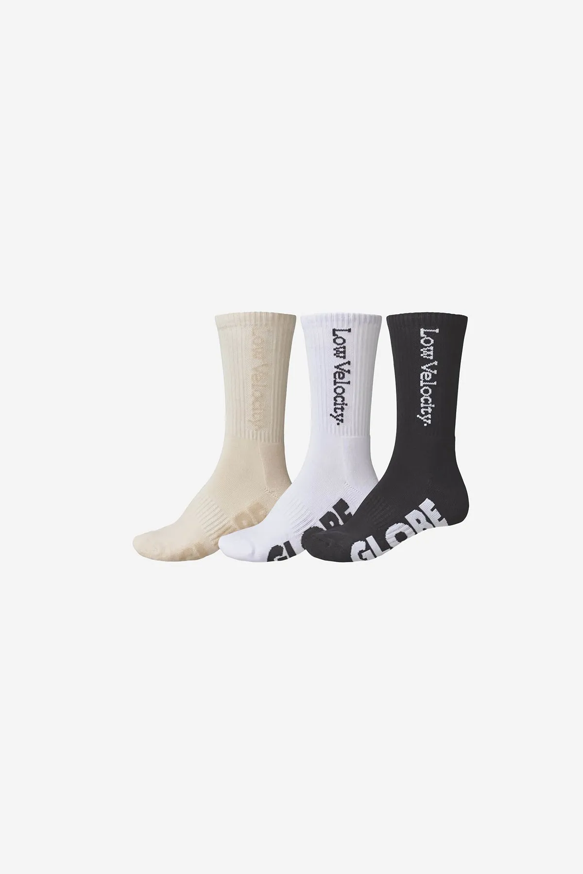 Low Velocity Crew Sock 3 Pack - Assorted