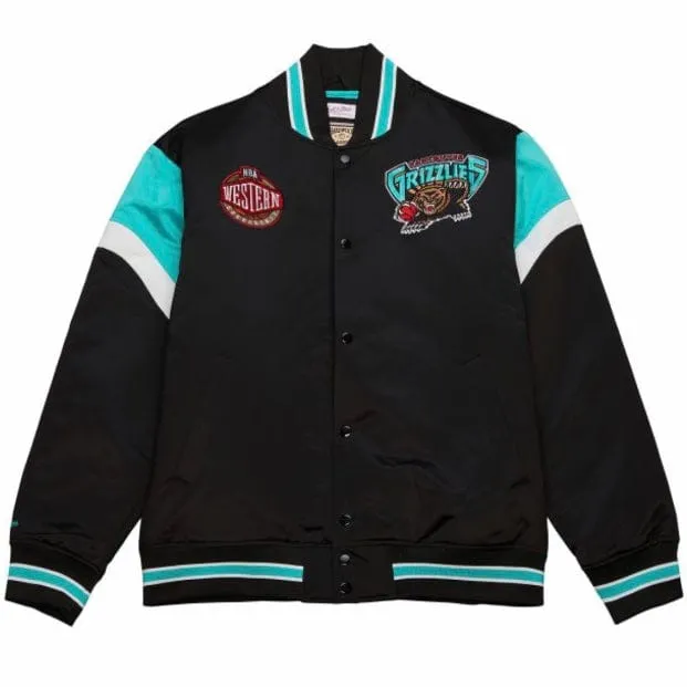 Mitchell & Ness NBA Vancouver Grizzlies Heavyweight Satin Jacket (Black)