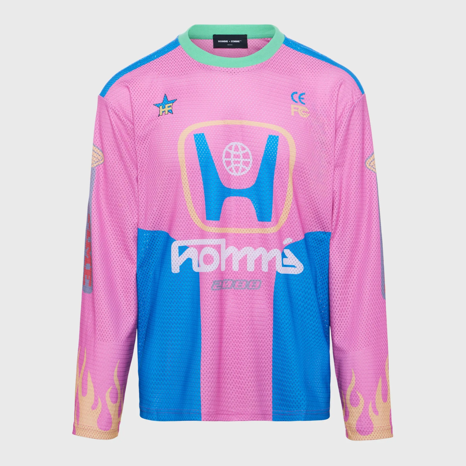 Motorsport Mesh Long Sleeve Pink