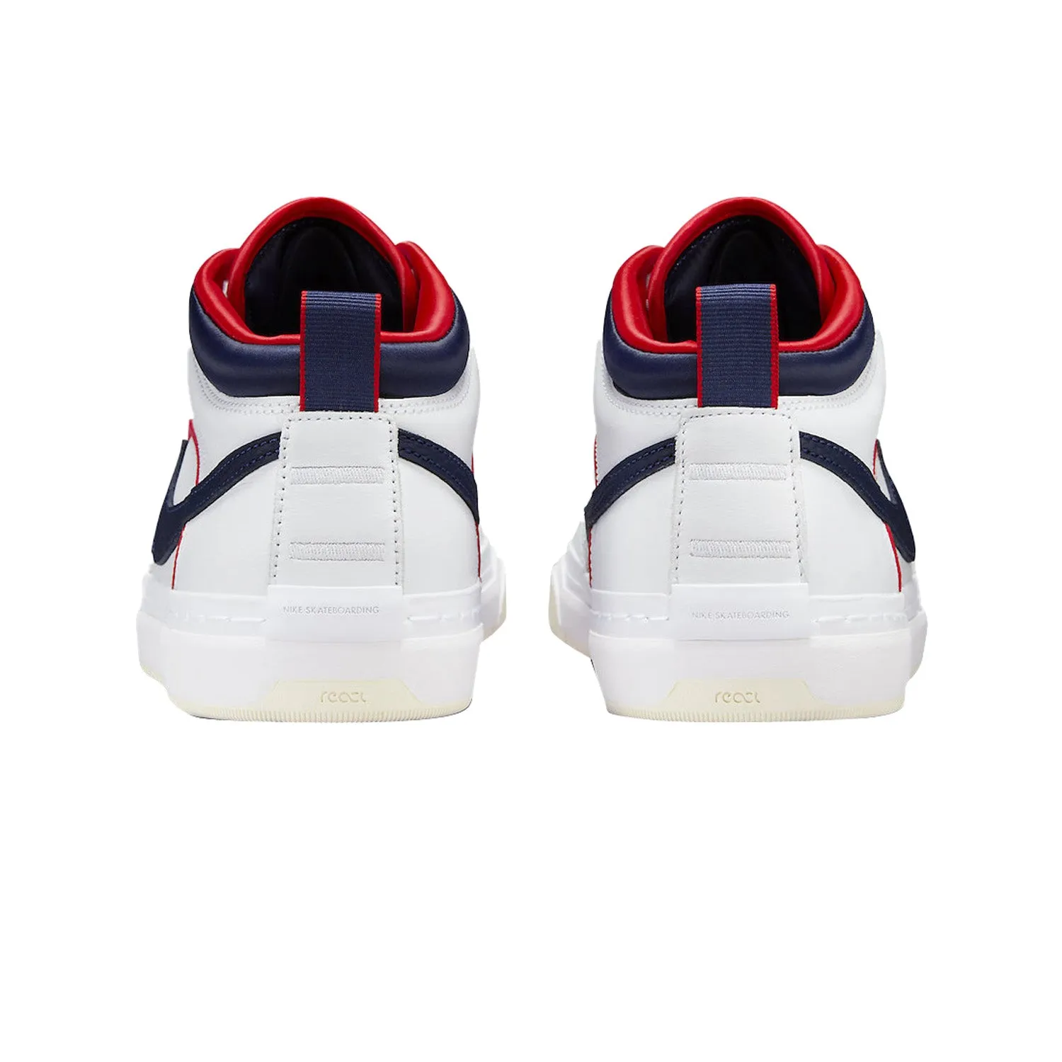 Nike SB React Leo Baker Premium White/Midnight Navy/Red