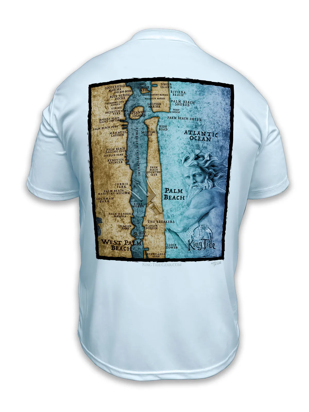 Palm Beach, FL / King Tide Classic SS Chart Shirt