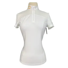 Rider's Gene Competition Polo in White - Women's XS