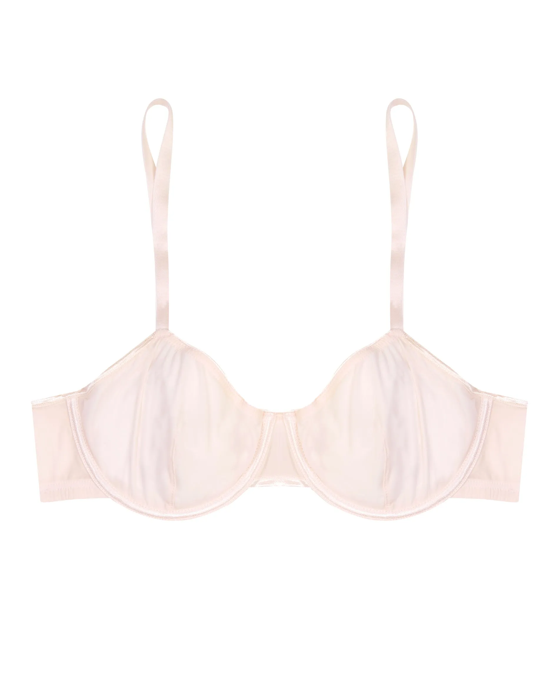 sheer tactel underwire bra