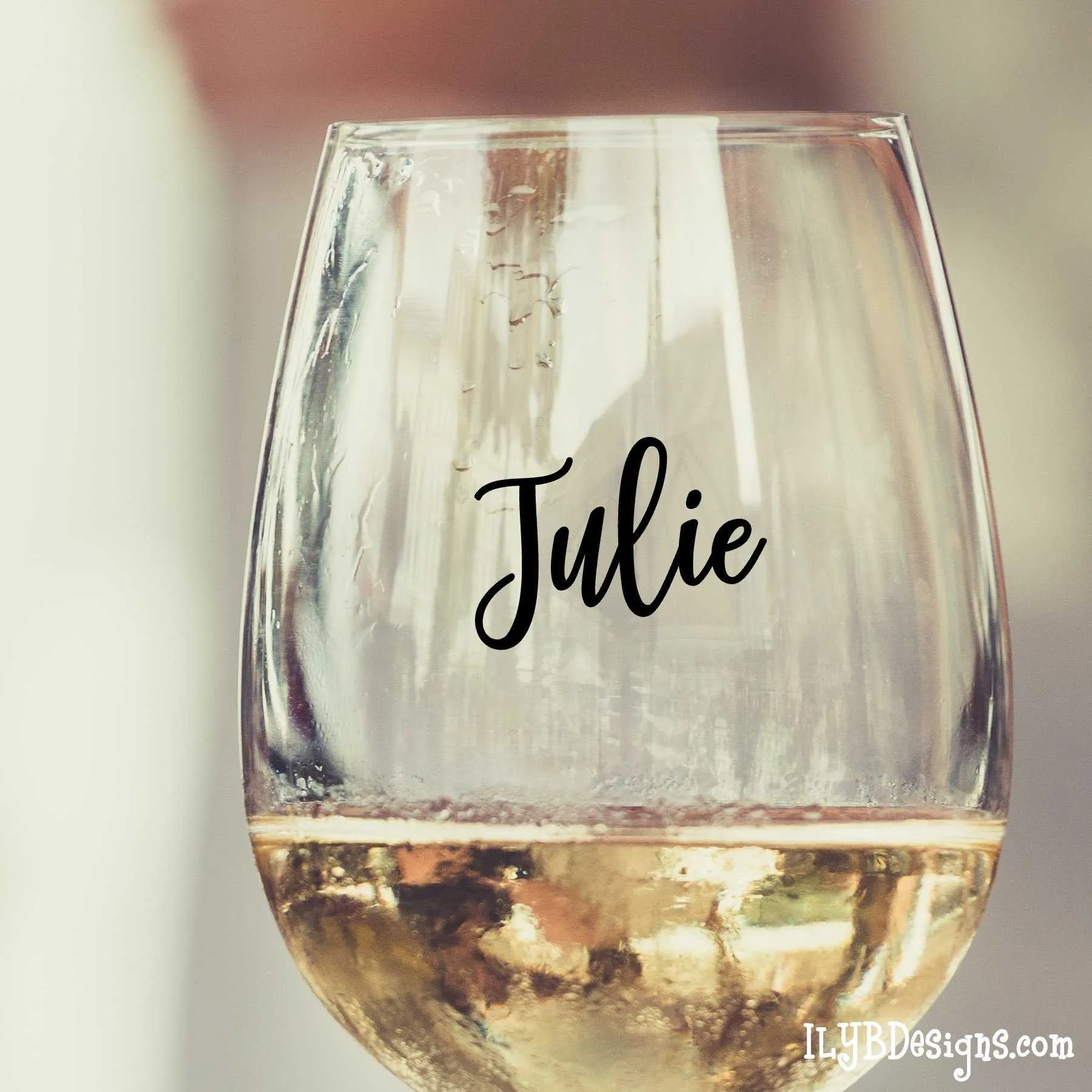 Stemless Wine Glass - Personalized Wine Glass - AGE & GLASSES OF WINE SHOULD NEVER BE COUNTED