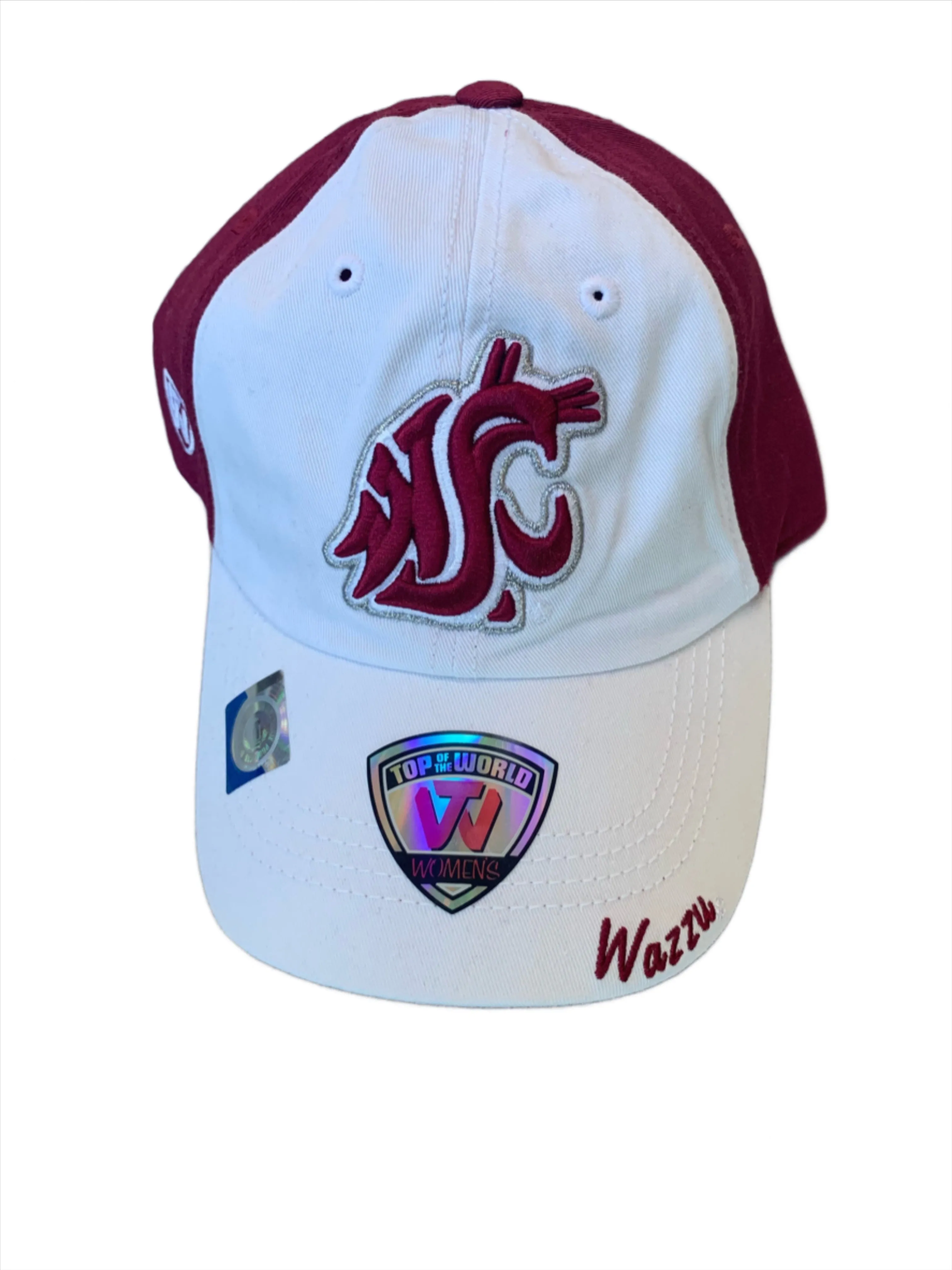 WAZZU Hat Crimson Logo