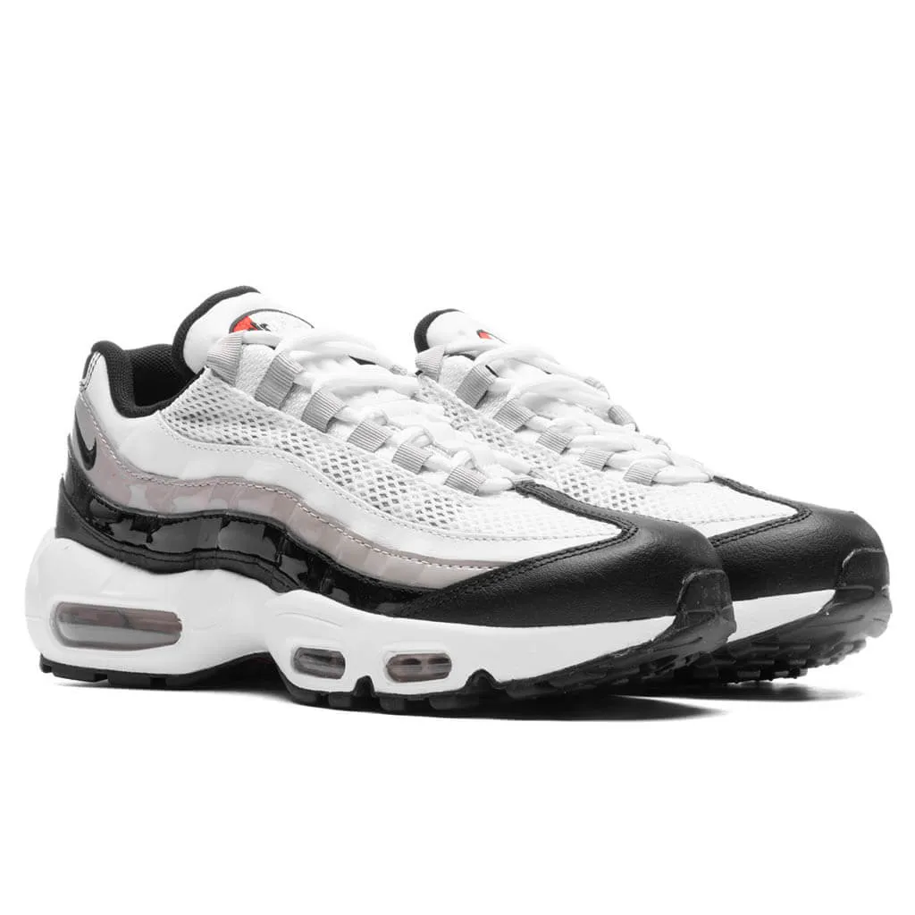 Women's Air Max 95 - White/Light Iron Ore/ University Red