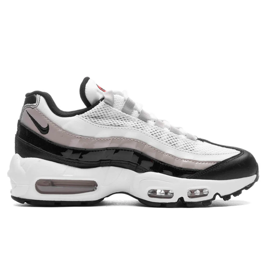 Women's Air Max 95 - White/Light Iron Ore/ University Red