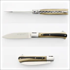 Yssingeaux 11 cm Classic Pocket Knife - Flamed Horn Tip Handle